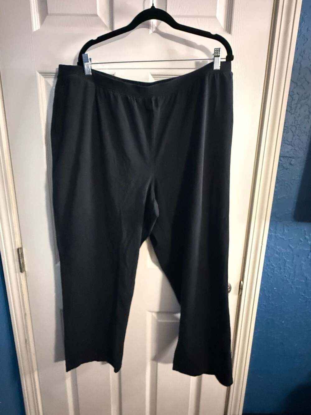 Catherines Prima Collection Petite Black Pull-On Pants Size 2XWP 22/24WP